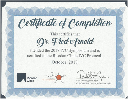 IVC Protocol 2018 Certificate