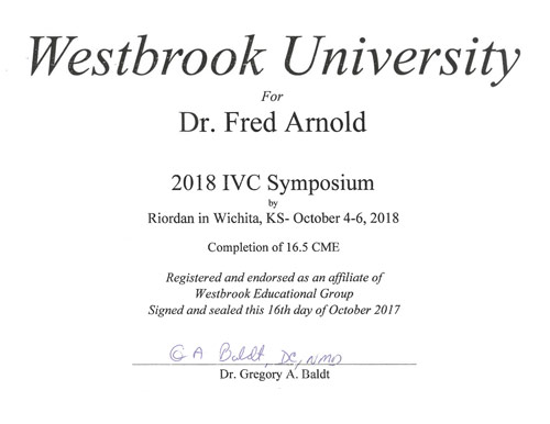 IVC Symposium 2018 Certificate