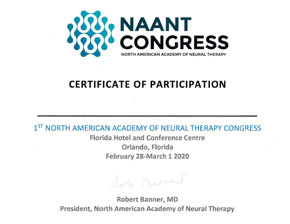 NAANT Congress Certificate