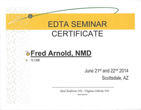 EDTA Certificate
